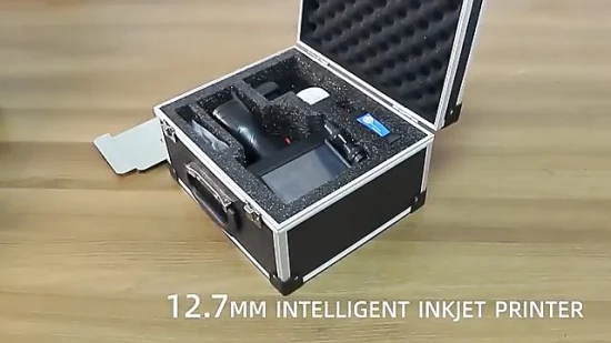 Stampante a getto d'inchiostro portatile intelligente Tij da 12,7 mm con data di scadenza, codice, quantità e numero di lotto
