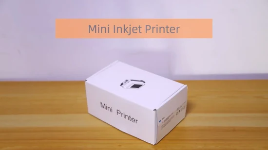 Mini stampante portatile a getto d'inchiostro da 12,7 mm con data di scadenza e numero di lotto per confezioni cosmetiche
