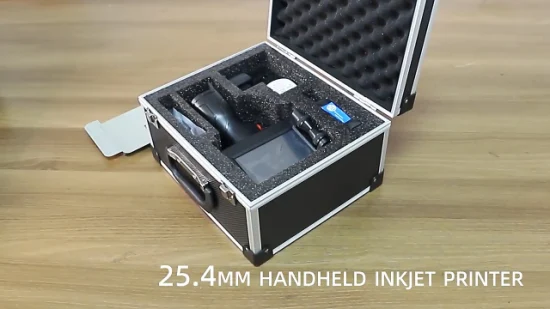 Stampante a getto d'inchiostro portatile da 25,4 mm con risoluzione ad alta velocità da 600 dpi e codifica della data di scadenza